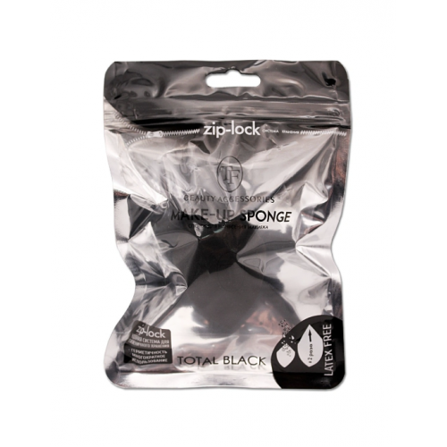 TF Спонж для нанесения макияжа MAKE-UP SPONGE total black